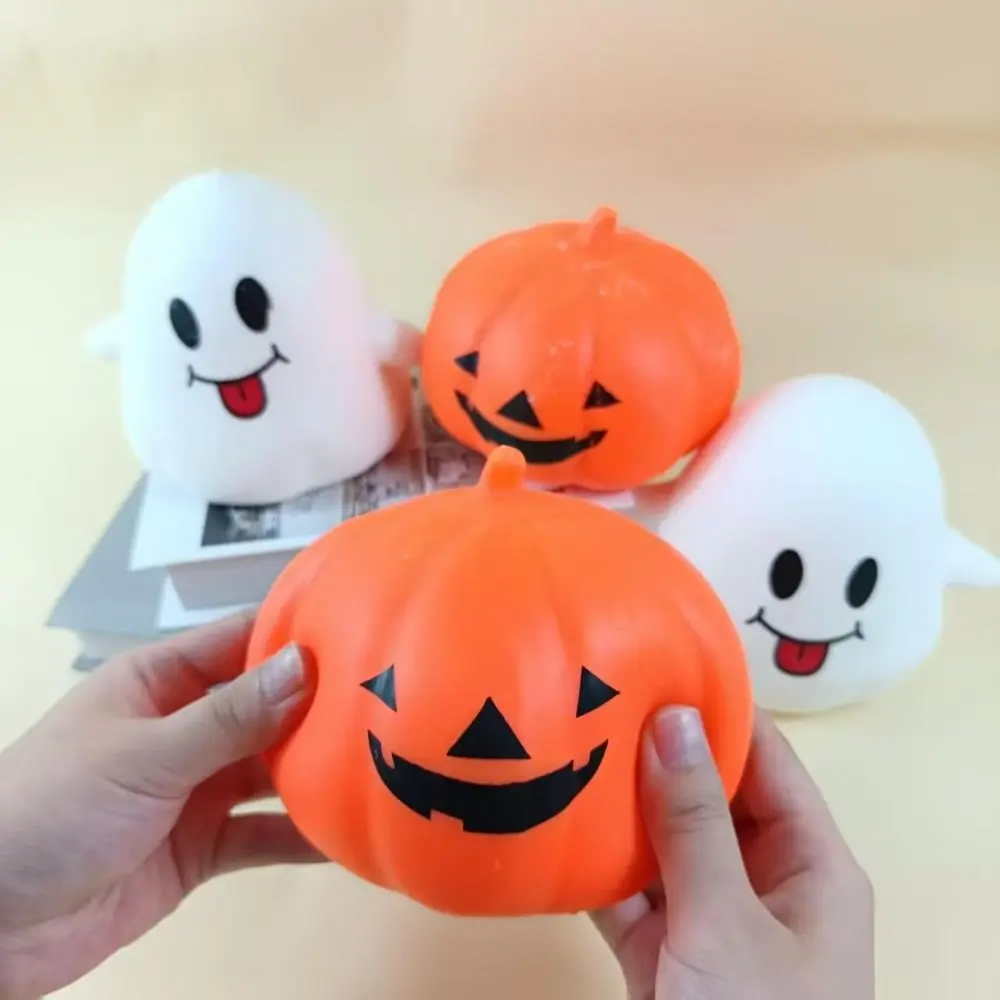 Release Hand Cute Ghost Squeeze Relax Gift Stretch Halloween Pumpkin Squishy Elastic Sensory Slow Rebound Fidget Children