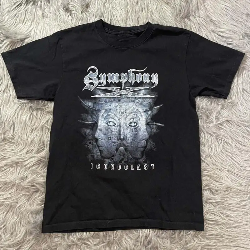 Trend Symphony X Band 100 Cotton T Shirt Black NI846