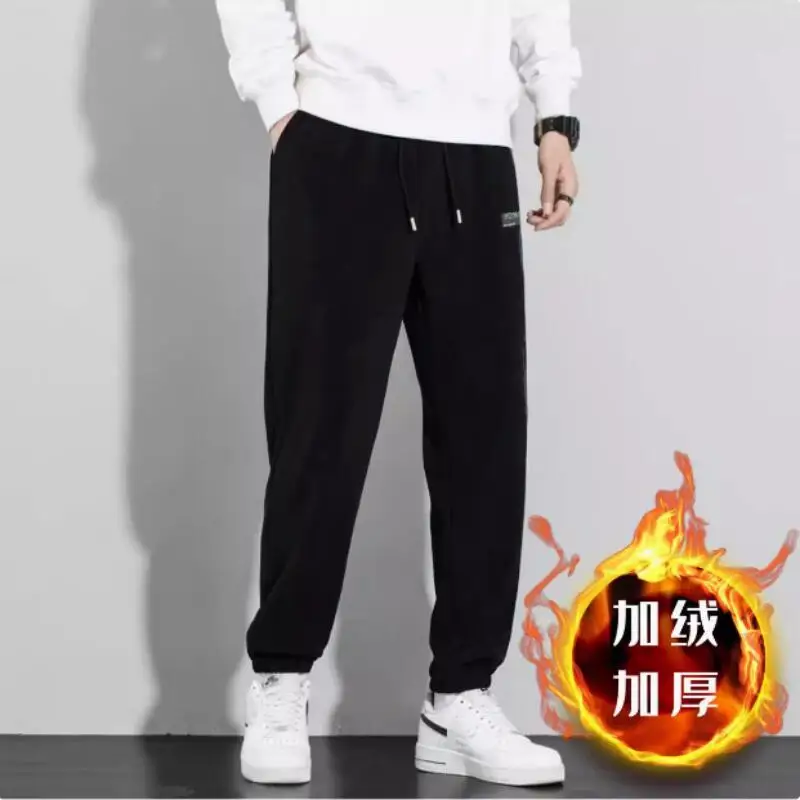 Pantalones de hombre, ropa de invierno para hombre Y2K, pantalones para correr, monos, pantalones rectos, pantalones térmicos athleisure de talla grande, moda al por mayor