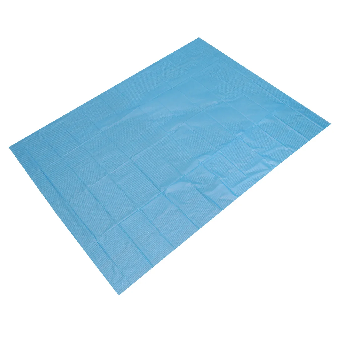 Eco-Friendly Tablecloth Pure Color Disposable Waterproof Plastic Protector Cover for Picnic Banquet Event Party 137x183cm (Blue)