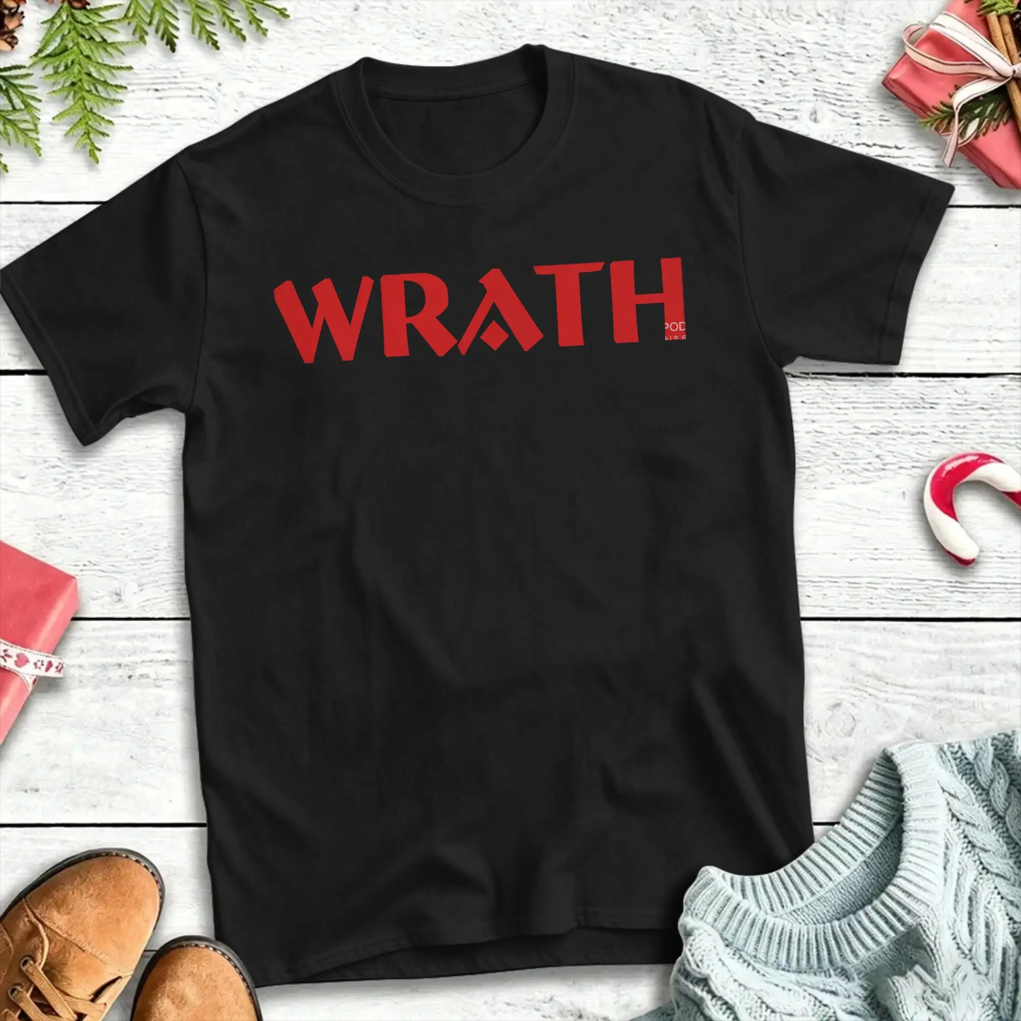 WRATH Natural Selection  Pure Cotton T-Shirts  Hip Hop Tshirt for Men's Summer Y2K Retro Pattern Short Sleeve Tops