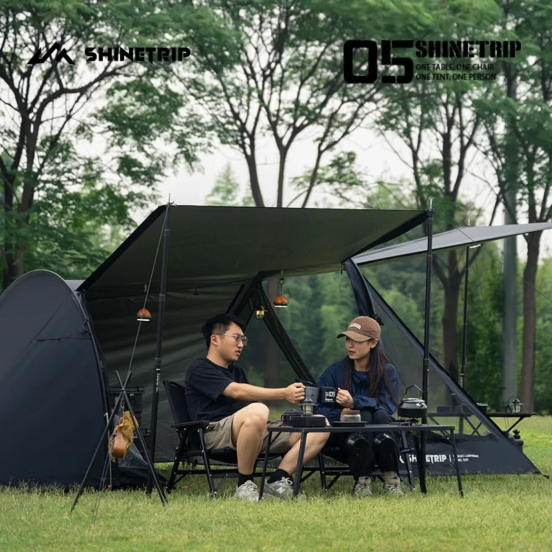 

Outdoor Stable and Durable Lightweight Sunshade Sun Protection Camping Tent Large Space Oxford Cloth Tunnel Tent