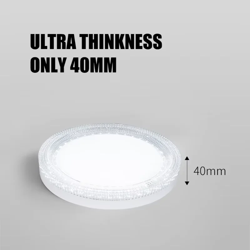Hot Selling Ultra Thin Crystal Ceiling Lamp Round Ceiling Home Lamp Cool White Suitable for Balcony Kitchen Bedroom Light