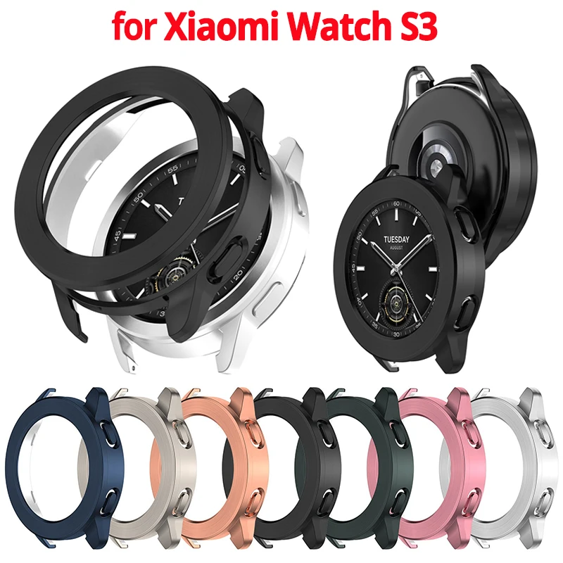 30PCS Protective Case for Xiaomi Watch S3 Protector PC Cover+PC Protective Bezel Case Anti-scratch Bumper Accessories