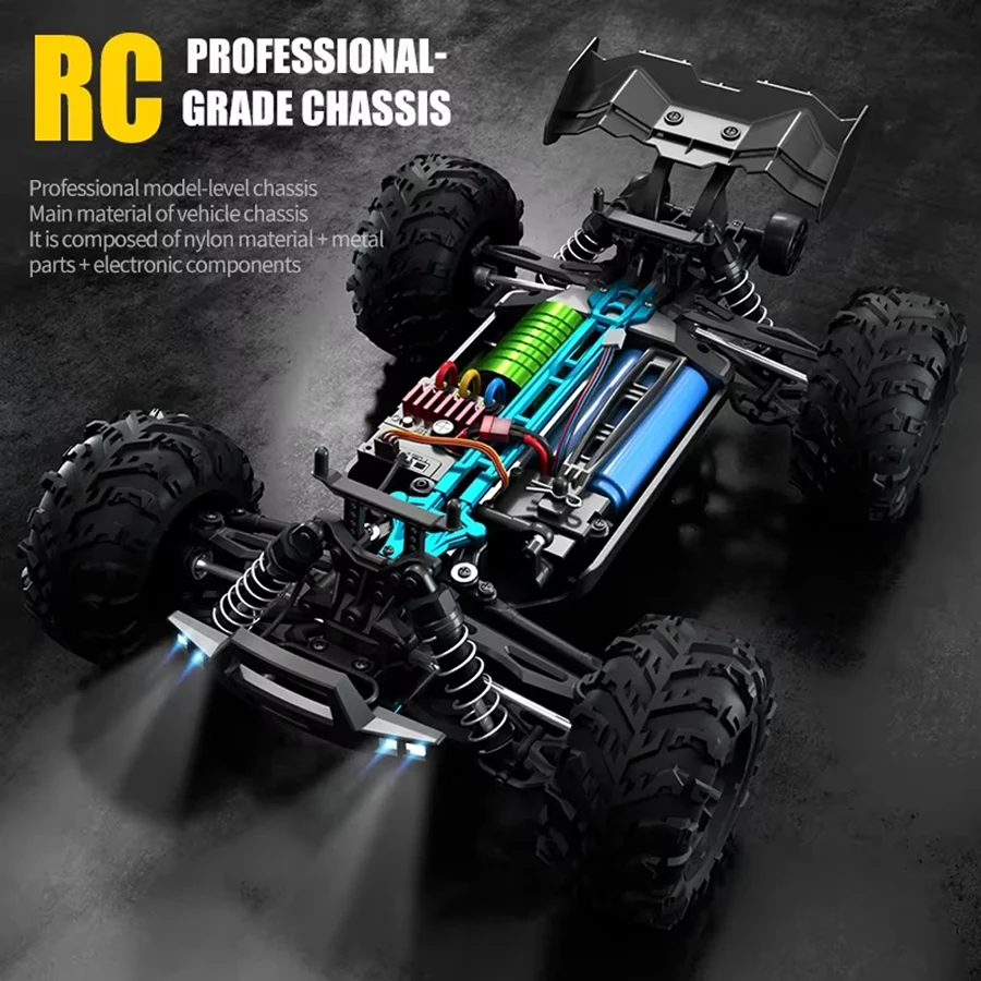 16101PRO 70KM/H 4WD 1:16 RC Car With LED Remote Control Cars High Speed Drift Monster Truck for Kids vs Wltoys 144001 Toys