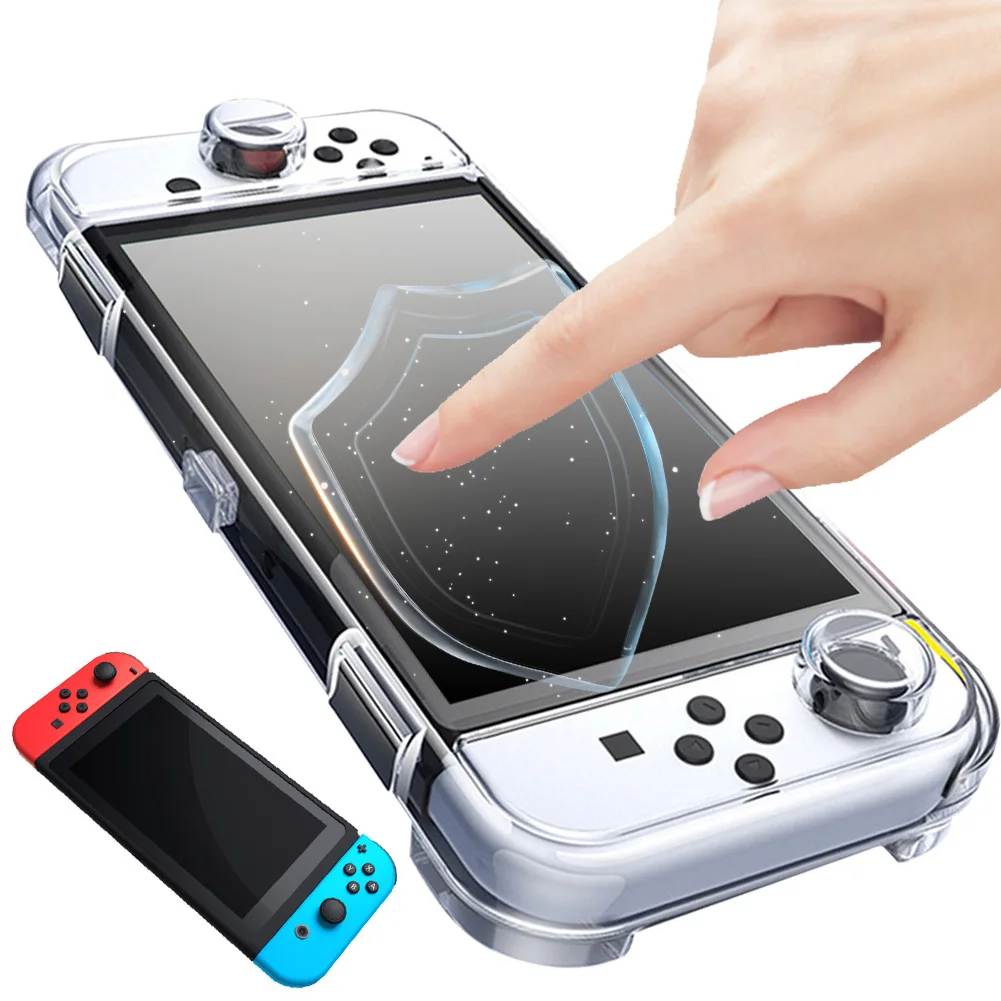 حافظة واقية للكمبيوتر الشخصي مضادة للخدش حافظة صلبة حقيبة للتخزين حامي شفاف لوحدة تحكم ألعاب OLED