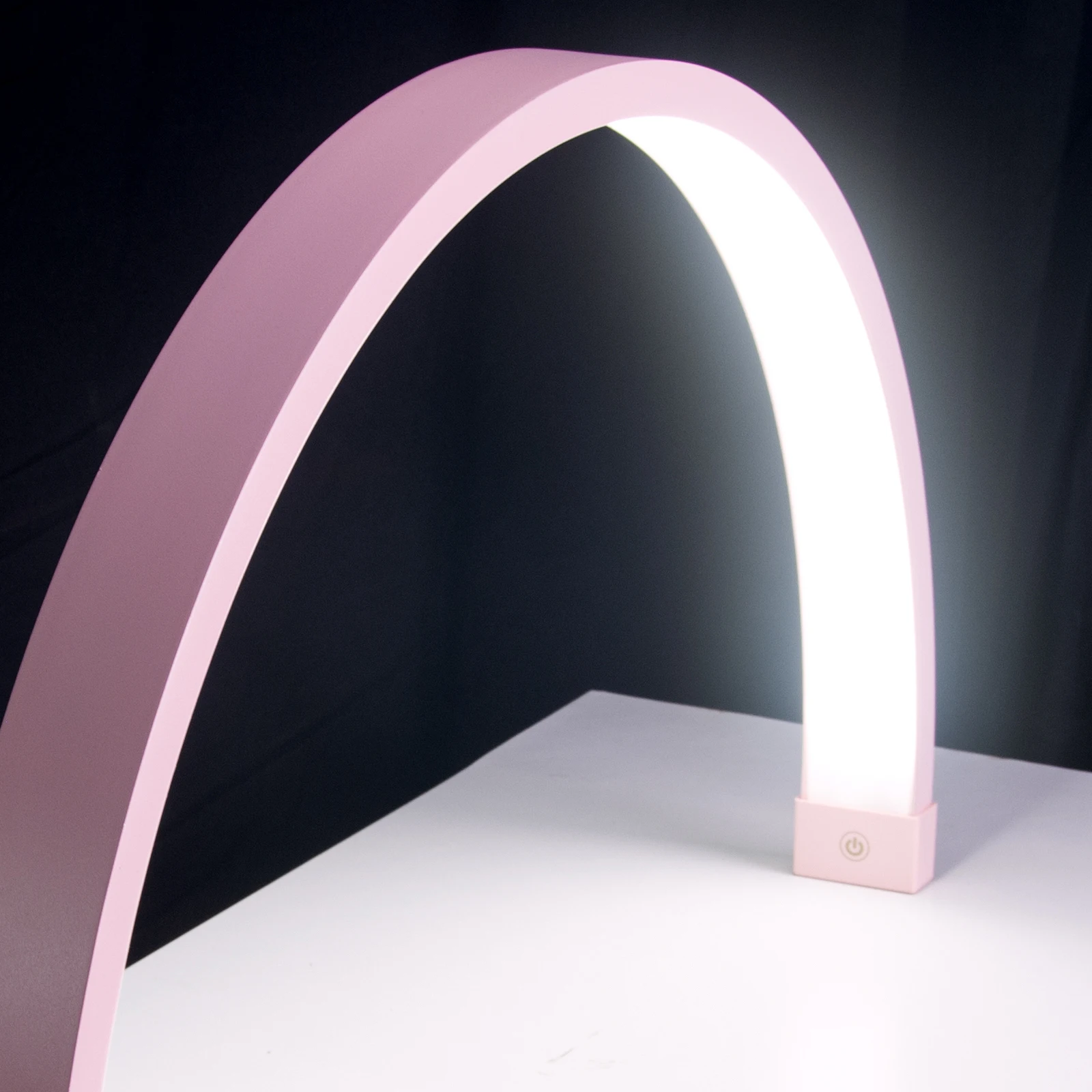 Imagem -04 - Fosoto-half Moon Nail Table Lamp Led Crescent Manicure Desktop Light Arch Beauty Salão de Cílios Iluminação de Enchimento 30 40w