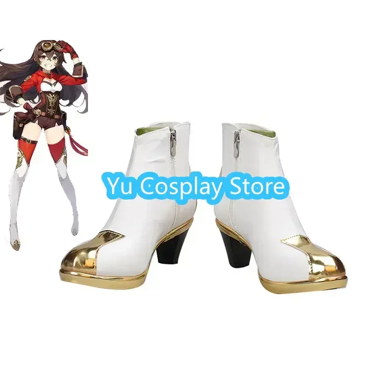

Yu-Cosplay Game Genshin Impact Amber Обувь для косплея Обувь из искусственной кожи Хэллоуин Карнавальные ботинки Реквизит для косплея на заказ