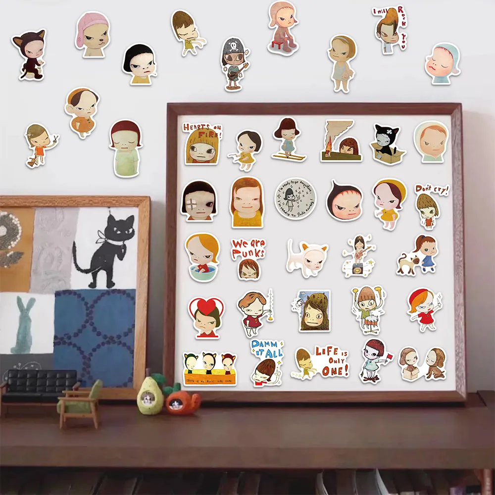 50 قطعة ملصقات Nara Meizhi لطيف كتيب المواد جراب هاتف الكمبيوتر المحمول الأمتعة كوب ماء الديكور ملصقات لعبة الأطفال #6