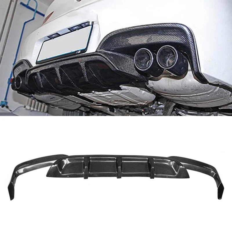 

Tom AutoCarbon Fiber Diffuser 3D Style Front Lip for F06 F12 M6 Car Rear Bumper Carbon Splitter Diffuser Body Kit