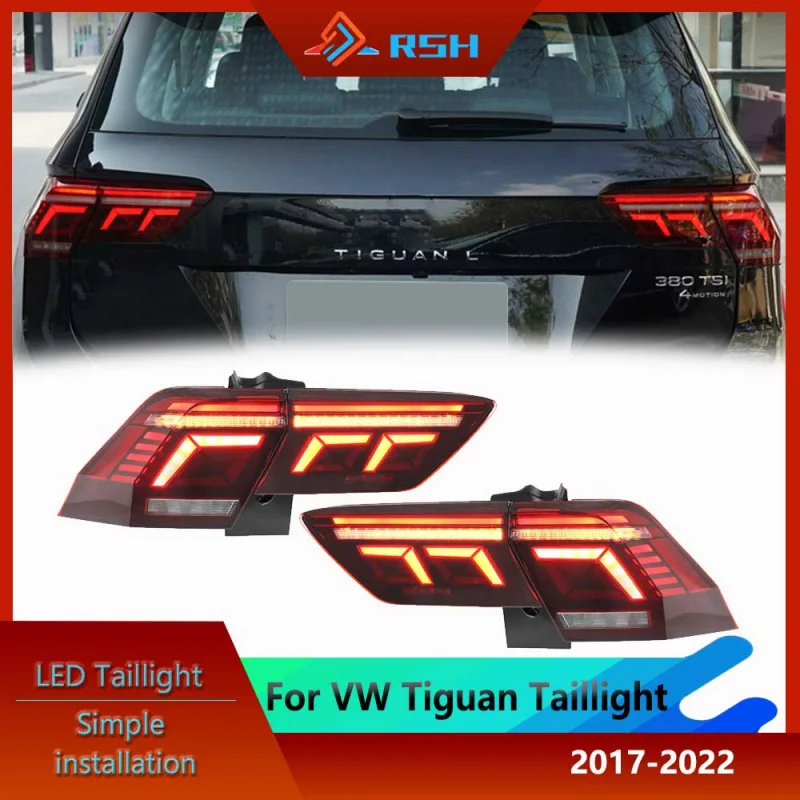 

LED Tail Light Assembly For 2017-2021 VW Volkswagen Tiguan Upgrade Scan Function Brake Reverse Lights Plug And Play Accessories