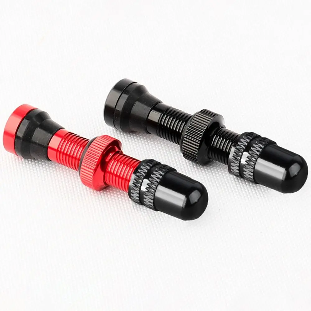 1/2pcs 40/60MM Brass or Alloy Stem Bicycle F/V Presta Tubeless Tire Valve Road Bike MTB Nipple W/Tool Alloy Valve Cap Road Bike