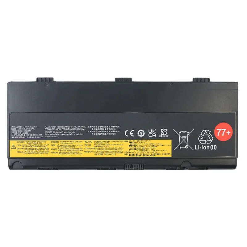 لينوفو ثينك باد P50 P51 P52 بطارية الكمبيوتر المحمول 01AV477 00NY492 بطارية 11.4 فولت 7900 مللي أمبير