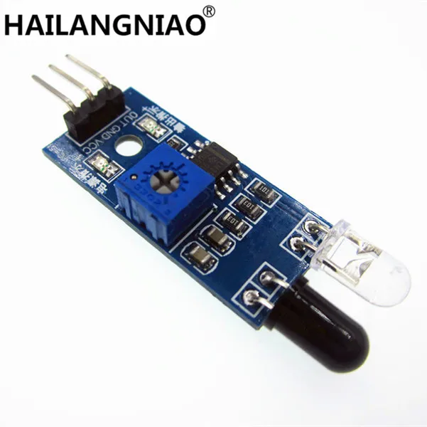 10PCS Diy Smart Car Robot Reflective Photoelectric 3pin IR Infrared Obstacle Avoidance Sensor Module