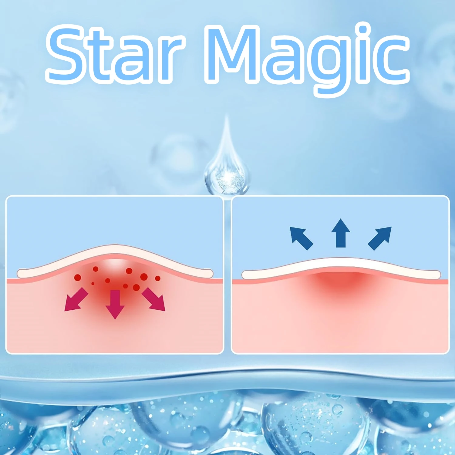 32pcs Tea Tree Essential Oil Pimple Patches for Acne Treatment Quick Dry Clear Adhesive Pads for Skin Care