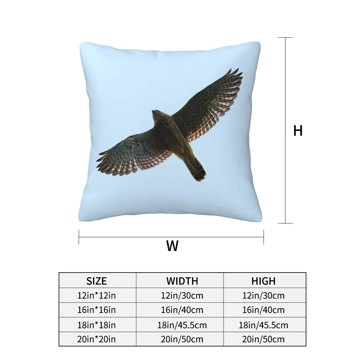 On The Fly. Common Kestrel Square Pillowcase Pillow Cover Cushion Decor Comfort Throw Pillow for Home Sofa