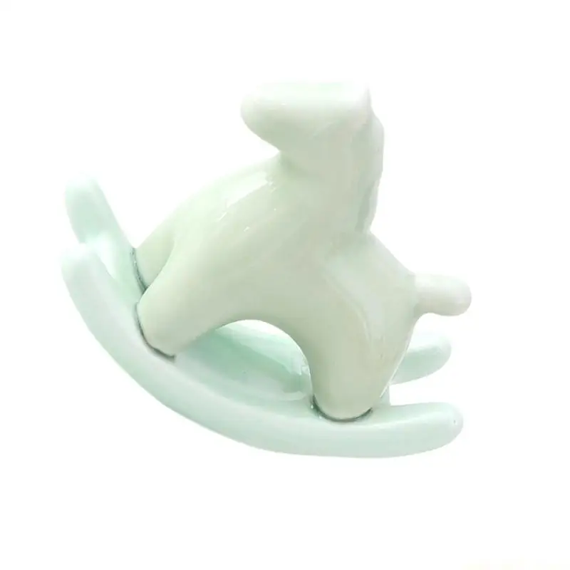 QX2E Creative Ceramic Horse Figurine Ornament Statue Brightens Up Your Living Space