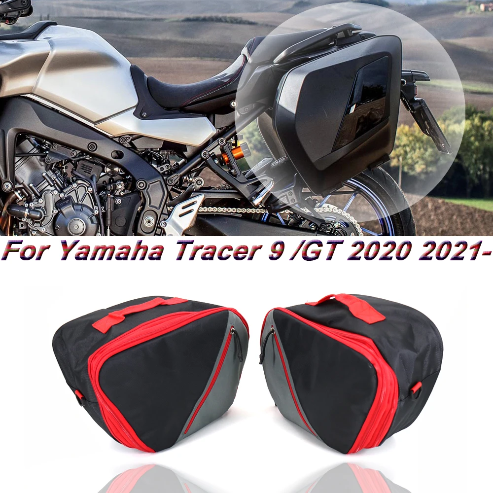 

2021 2022 For Yamaha Tracer 9 GT TRACER 9GT Red New Motorcycle Luggage Bags Black Expandable Inner Bags Tracer900 2020 Tracer9