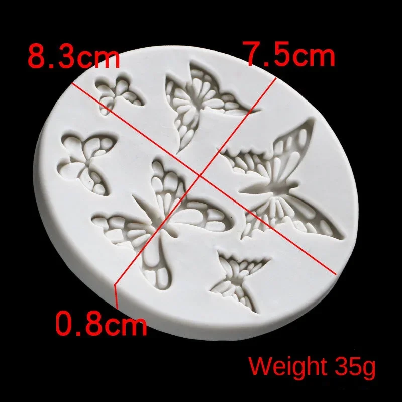 Butterfly Flying Fondant Silicone Mold Sugarcraft Birthday Wedding Cake Decorating Tools Resin Chocolate Molds Mold for Baking