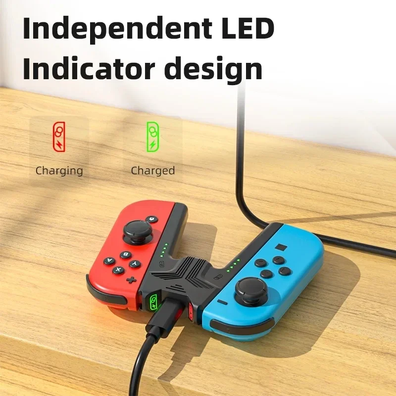 Impugnatura di ricarica per supporto Joycon per caricabatterie Controller Nintendo Switch per Jon Con Nintendo Switch accessori Oled