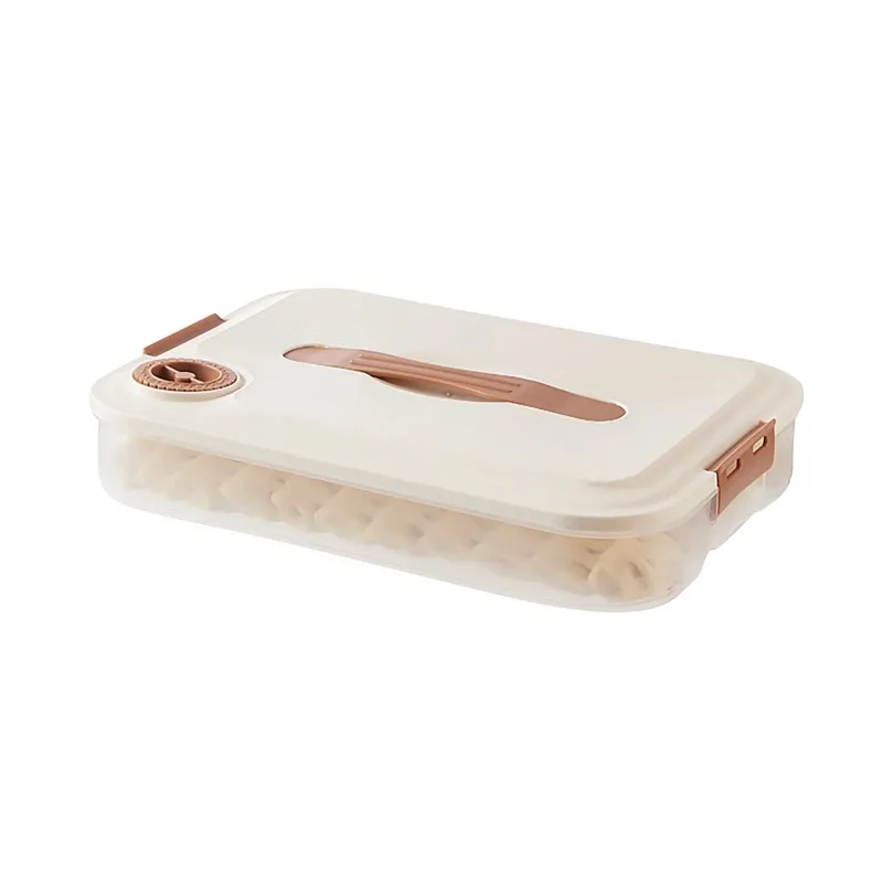 

Food Grade Multilayer Dumpling Storage Box Kitchen Freezer Freshness Sealed Refrigerating Container for Easy Food Preservation