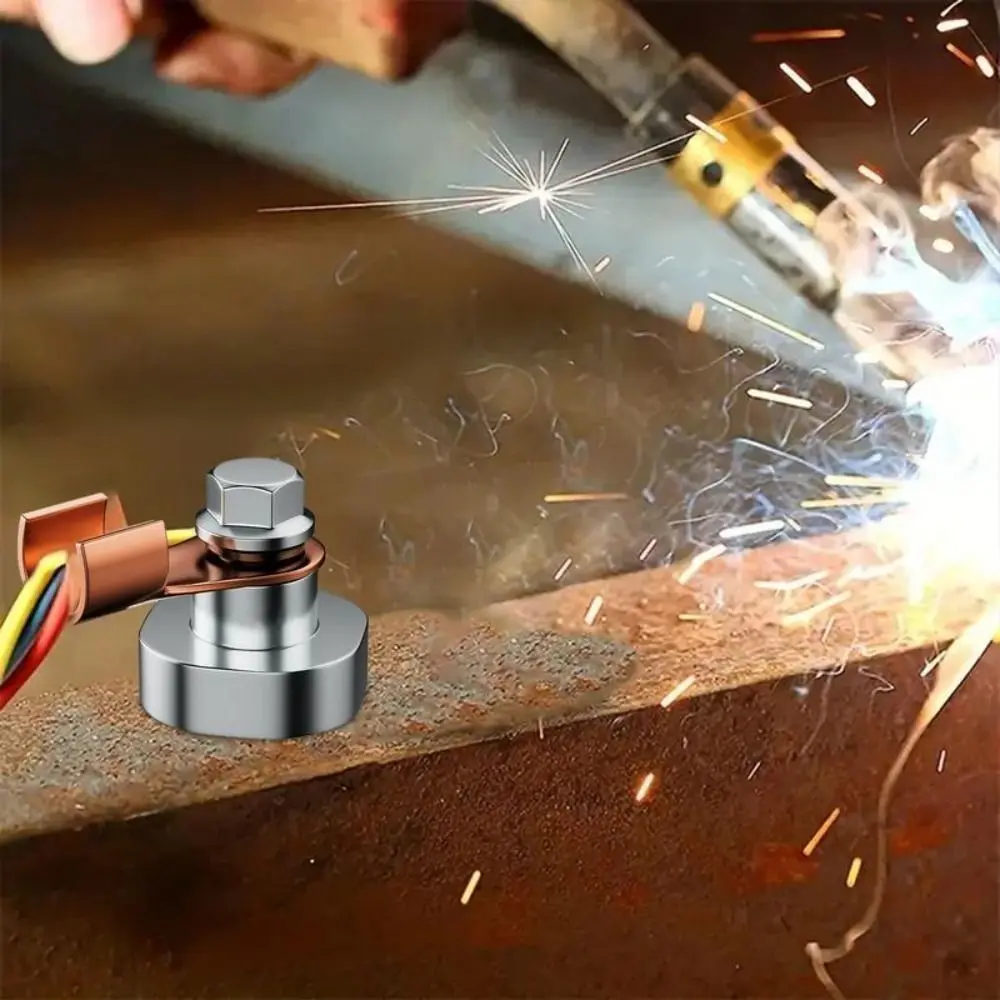 

Powerful Magnetism Welding Ground Magnet 500A/300A Copper Electrode Welding Clamps Single Head Welding Accessories