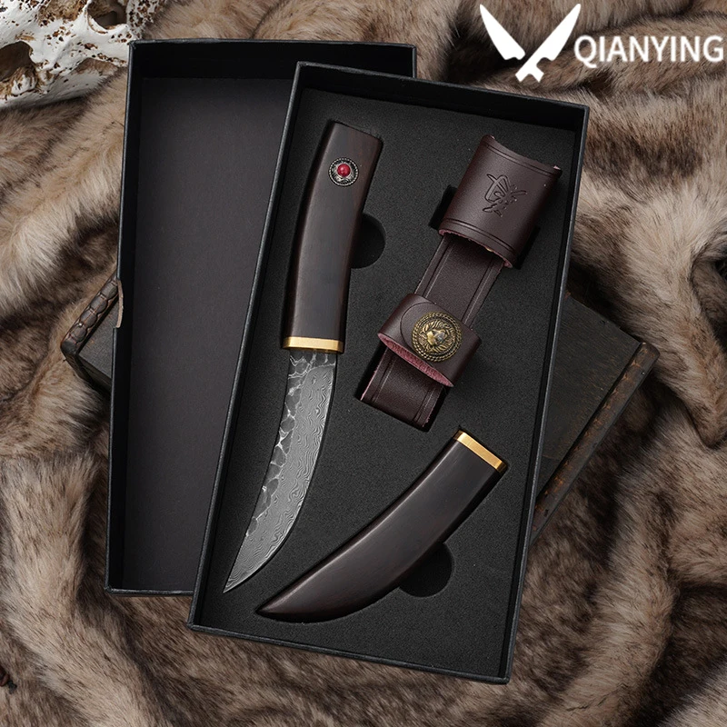 Damascus Steel Folding Pocket Knife 1