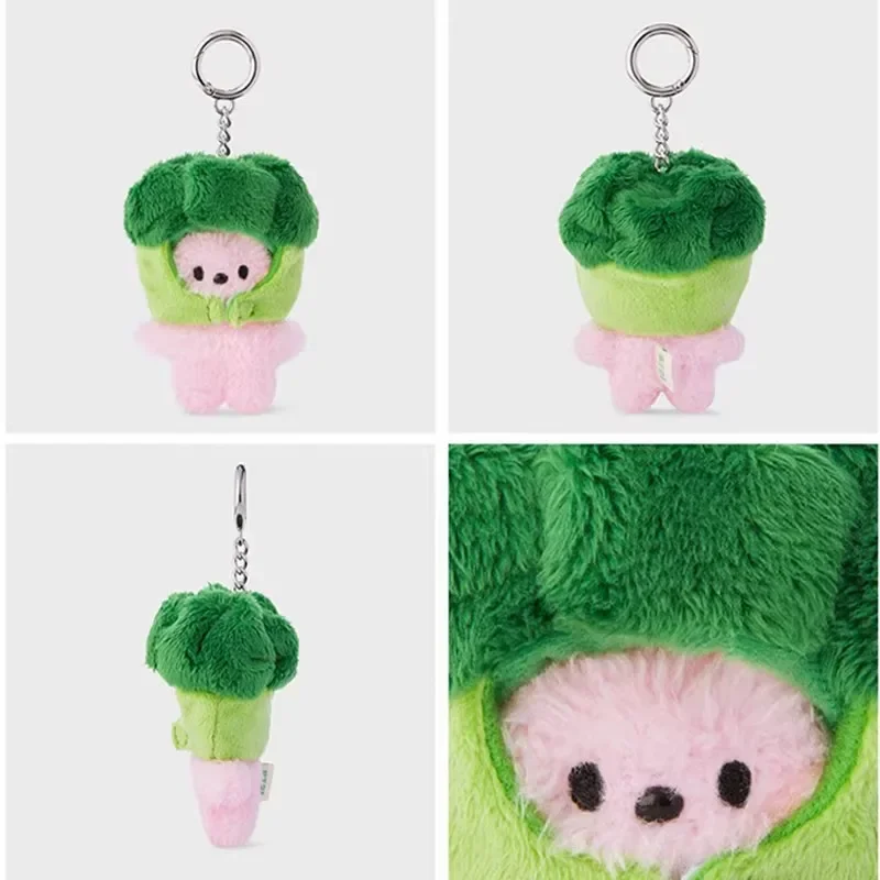 BT2 TATA COOKY CHIMMY SHOOKY KOYA RJ  MANG Mini Vegetable Drag Keychain Bag Hanging Couple Girlfriends Gift