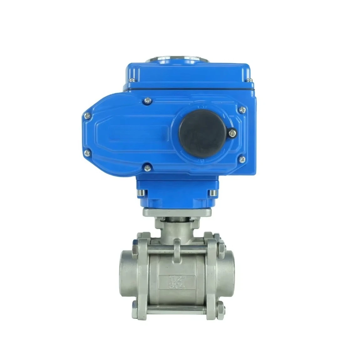 

Шаровой кран из нержавеющей стали SS304 с электроприводом, 3-составной, приварной, тип ON-OFF, 3/4 дюйма, 220В