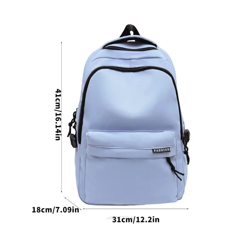 حقيبة دراسة عالية السعة X5XA، لوحة خلفية شبكية قابلة للتنفس، مضادة للتآكل، منظم كتب من نسيج النايلون للاستخدام في المدارس #6