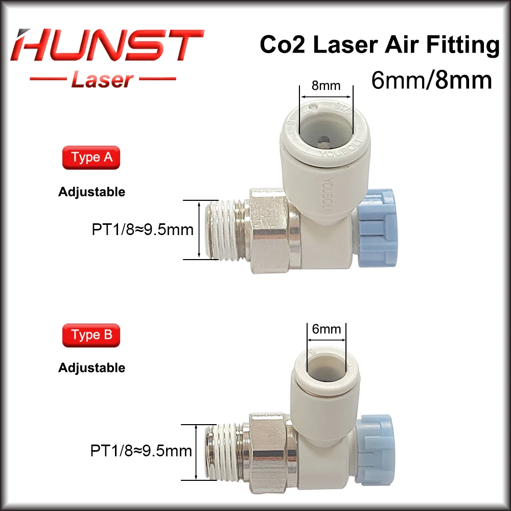 HUNST آلة الليزر فوهة الغاز تنظيم الهواء قطر 6 مللي متر 8 مللي متر 10 قطعة/السلع لرأس ليزر Co2.