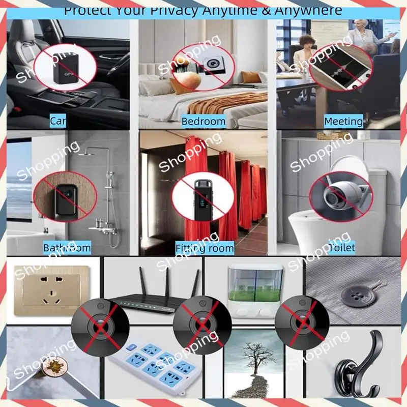 M20K RF Signal Finder, Radio Frequency Detector, Portable Bug Detector   For Hotels, Travel, Home