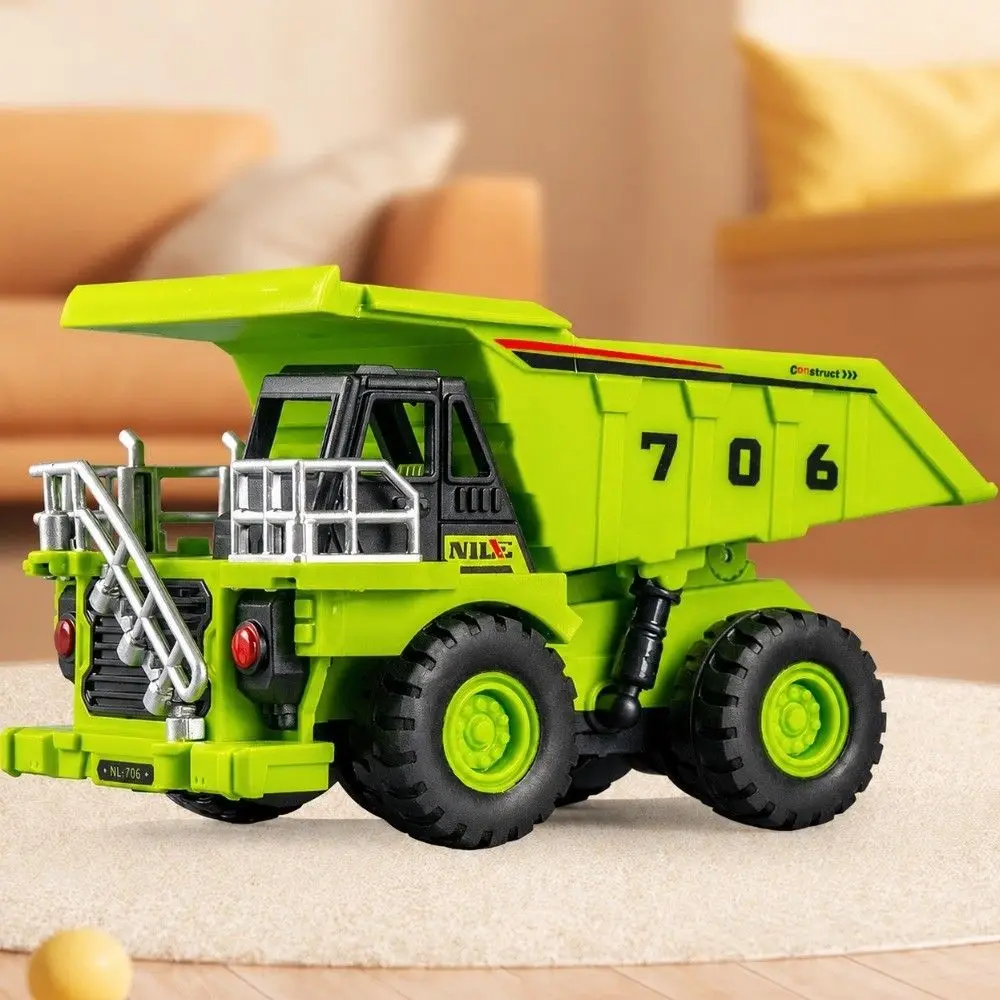 Fun Mini Size Inertia Car Toy Simulation Design Inertia Powered Engineering Car Toy Pull Back Function Car Toy Model For Boys