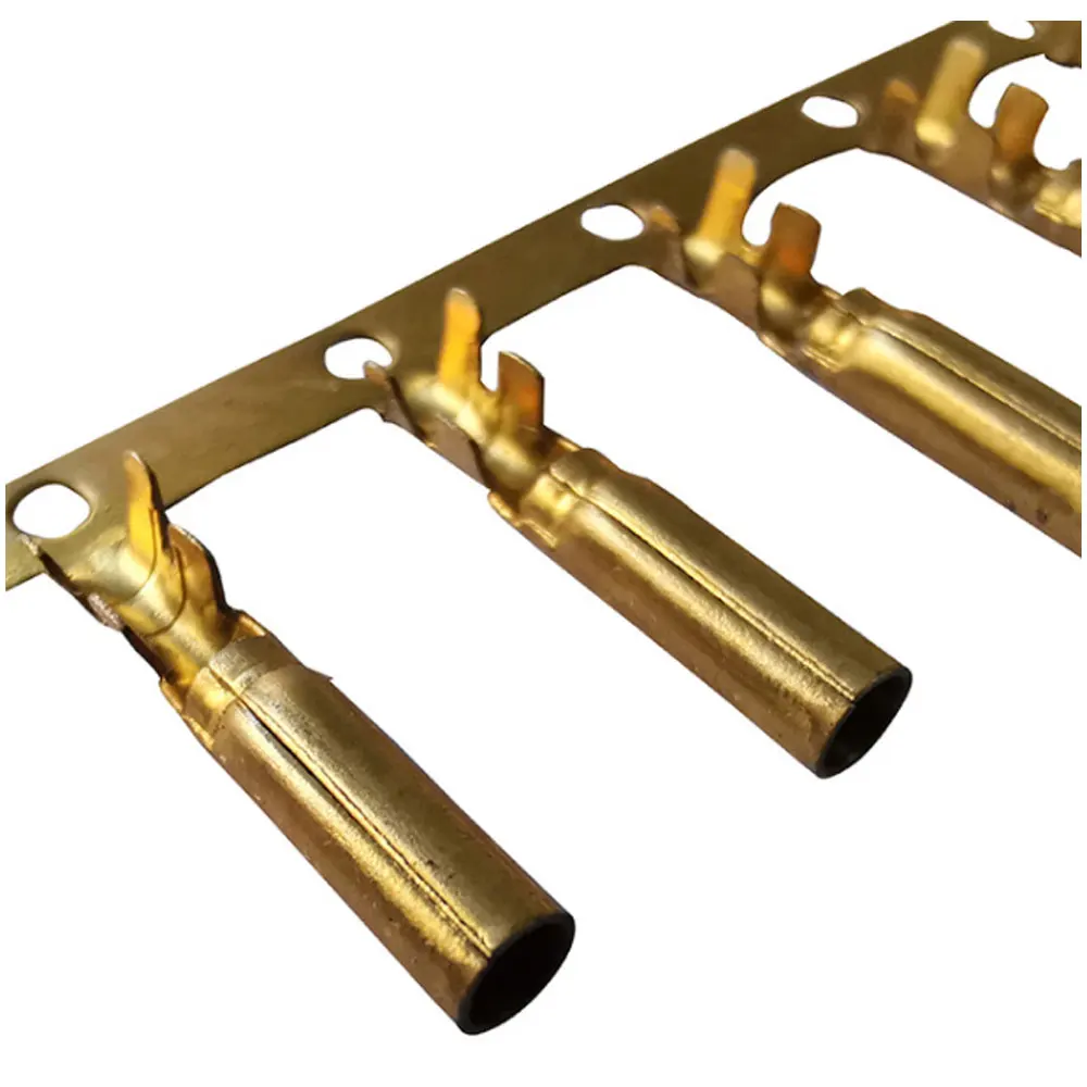 Gilded Stamping Female Pogo Pin Plug Pins For Pcb Smd Electrical Connector