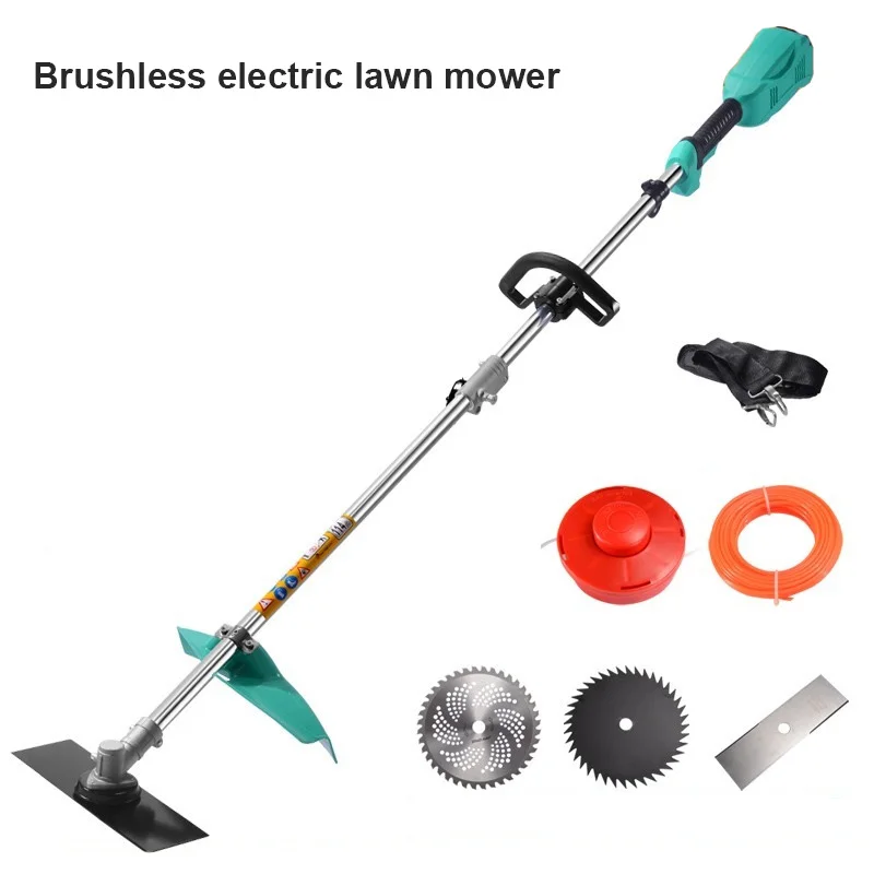 Electric Lawn Mower 24V Cordless Grass Trimmer Electric Lawn Mower Rechargeable Battery Fast Charger Power Garden Tools