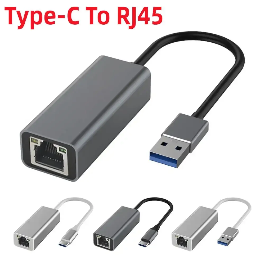 

Адаптер Type-C к RJ45 Gigabit Ethernet Type-C к Ethernet 10/100/1000 Мбит/с Настольная сетевая карта USB Type-C для настольного компьютера
