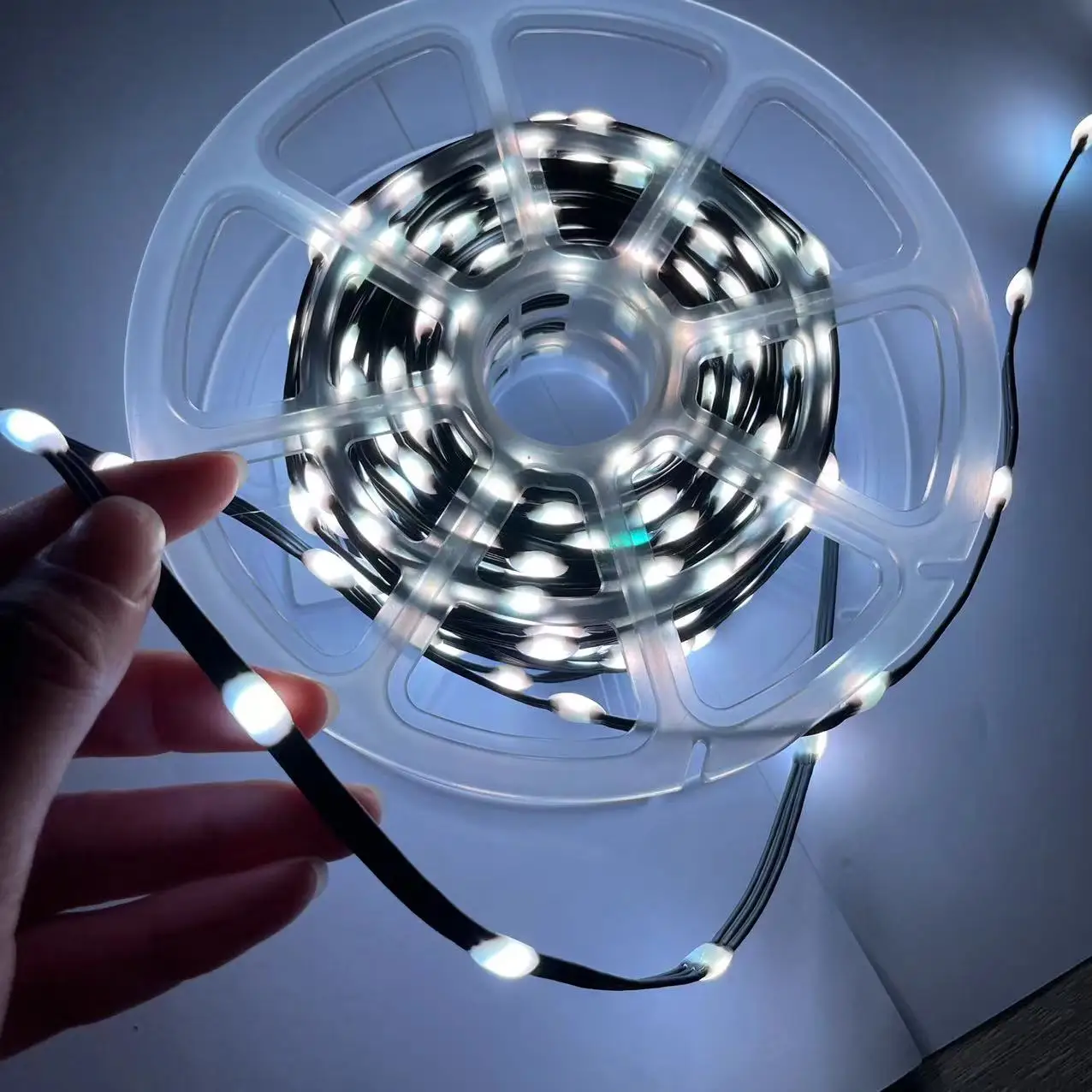 Smart  Copper Christmas Pixel Point String Lights Outdoor Garden Decorative RGB WS2811 1000ct Fairy Lights DC12V 10 cm Spacing