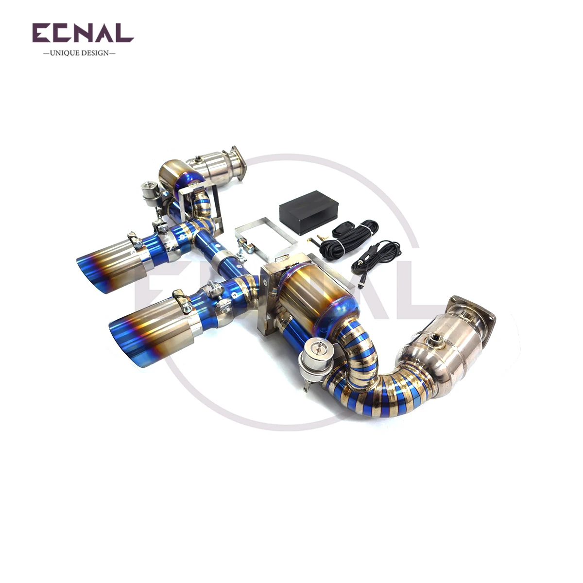 

Ecnal Exhaust Axle-back Pipe with Valve Muffler Titanium Alloy Sport Exhaust System for Porsche 911 991.2 3.0T 2016-2018
