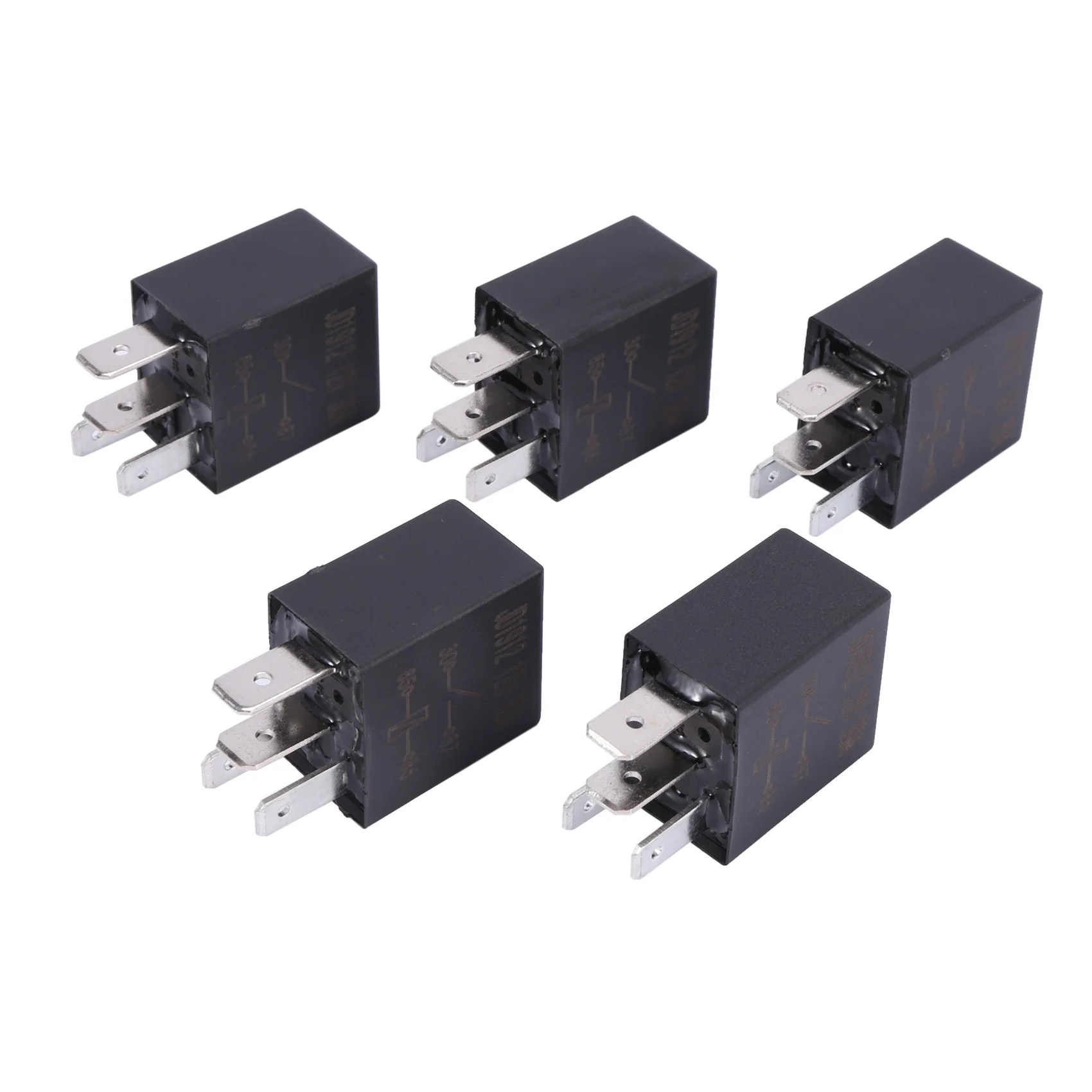 Superior-5 X 30A AMP 12V 4Pin Car Auto Relay Kit SPST For Fan Fuel Pump Light Horn