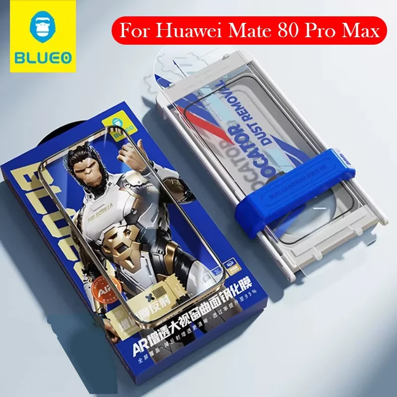 

Закаленное стекло Blueo AR для Huawei Mate 80 Pro Max, пленка для установки без пыли, защитная пленка для экрана для HUAWEI MATE 80 PRO MAX