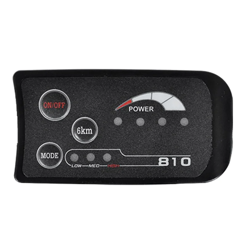 A44F-5PIN 48V S810 E-Bike LED Display Meter IP65 UART For Electric Bicycle Electric Bike Meter Replacement Accessories