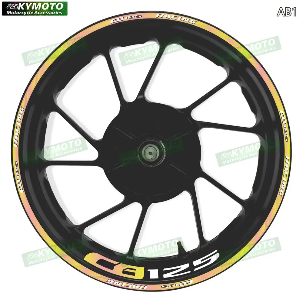 

For Honda CB125 CB 125 motorcycle accessories 17-inch front and rear wheel gradient stickers fairings and wheel hub decorations