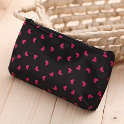 Heart Pattern Zipper Makeup Bag Fashion Design Multi-Functional Bag Using As Cosmetic Pouch Or Travel/Carrying Purse For Women