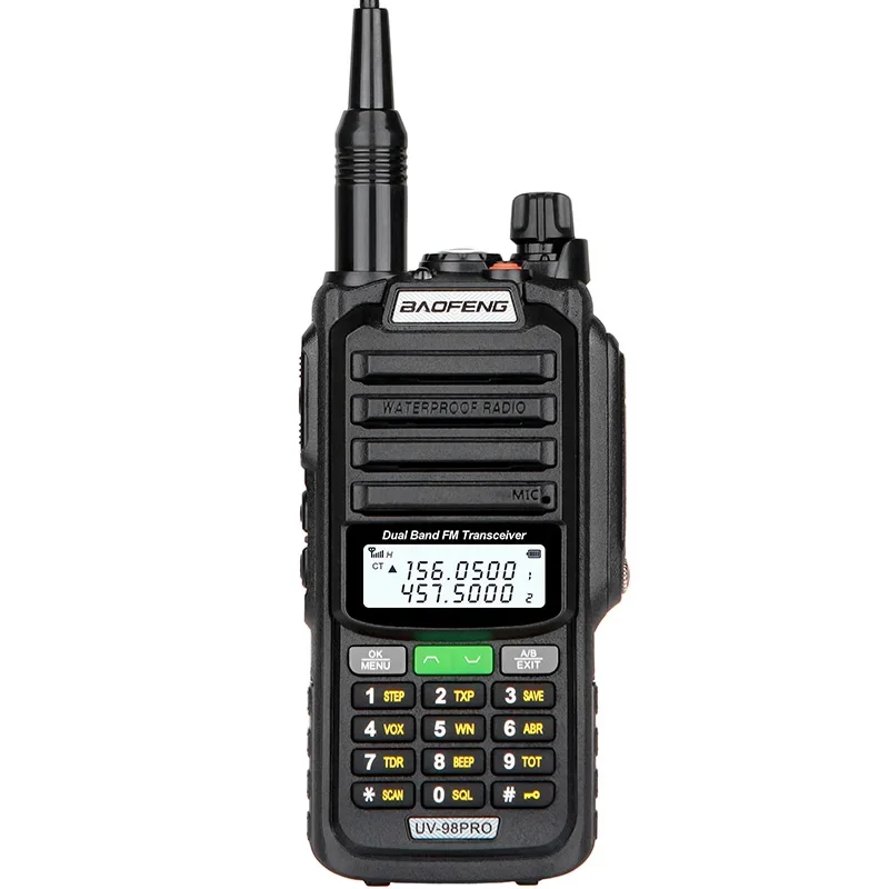 Baofeng walkie talkie uv98pro ip68 wasserdichte radios funkgerät ham long range profesional 100 km polizei kommunikator amateur