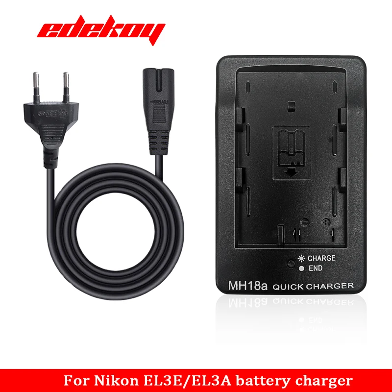 MH-18 Battery Charger for Nikon EN-EL3 D50 D70 D100 D80 D200 D90 D300 EN-EL3E 3A MH-18 EL-3A EL-3E D100SLR D700 D70S MH-18A