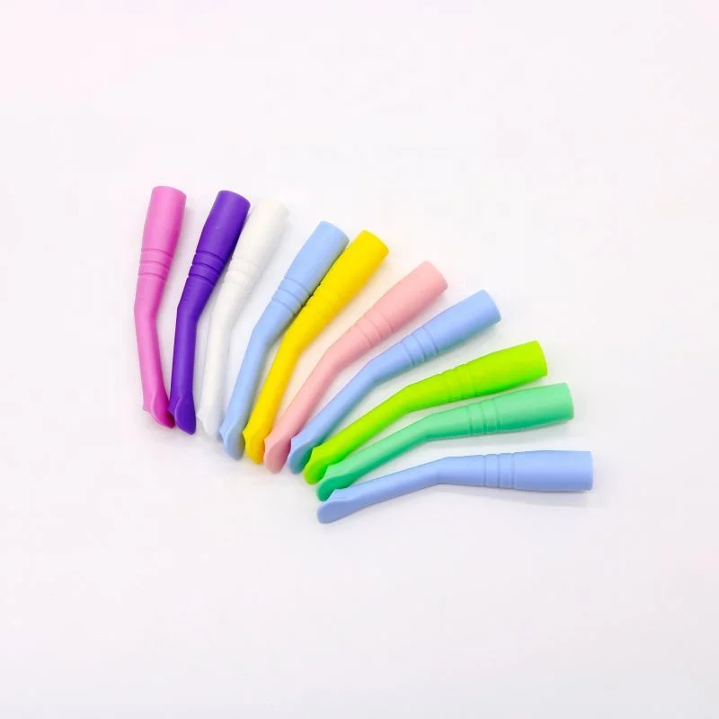 10pcs Disposable Assorted Colors Lab HVE Suction Tubes European Style Evacuation Tips for Children. Best Tool s