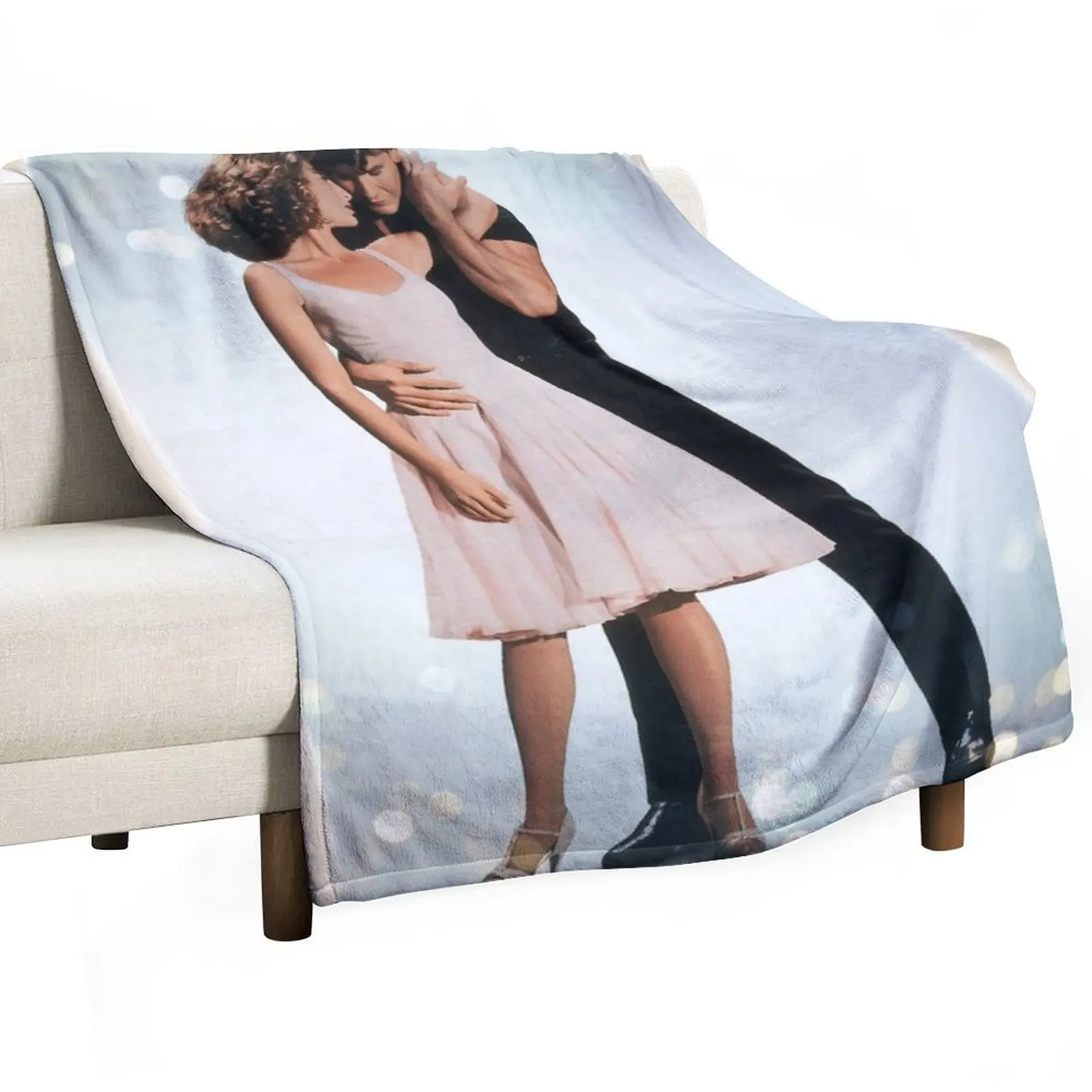 

Jhonny and Babe - Dirty Dancing - watercolor D10 Throw Blanket Quilt Comforter Beach Soft Plaid Blankets