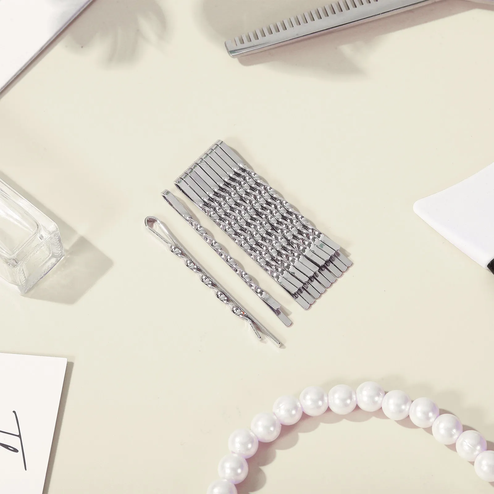 

12Pcs Girl Hair Clip Alloy Metal Style Strong Grip Elegant Hairpins for Women Daily Use Party Wedding Meeting Fashion