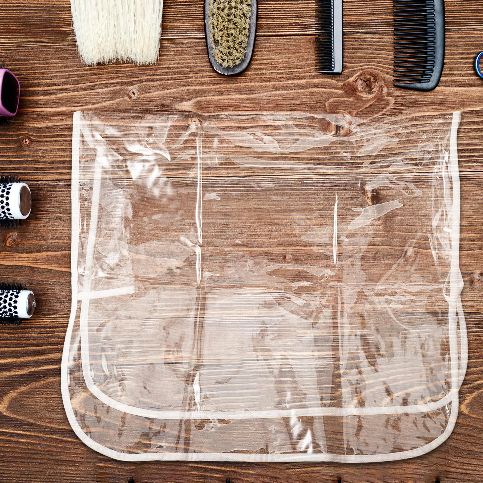 Salon Chair Back Cover Clear Transparent Hairdresser Chair Protector 19x17 Waterproof Plastic Cover Barber Shop Beauty Salon