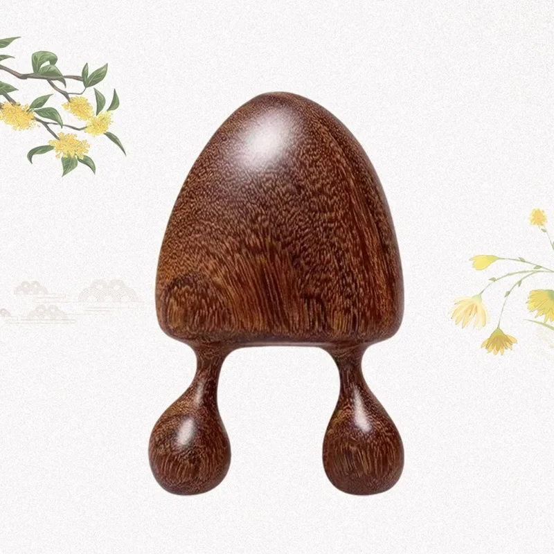 Sandalwood Snail‑shaped Nose Massage Comb Round‑tip Scraping Tool Facial Eye Gua Sha Massager Face Relaxation Massage Tool